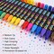 20 Colors Paint Pens Paint Markers, Oil-Based Waterproof Paint Marker Pen Set, Never Fade Quick Dry and Permanent, Works on Rocks Painting, Wood, Fabric, Plastic, Canvas, Glass, Mugs